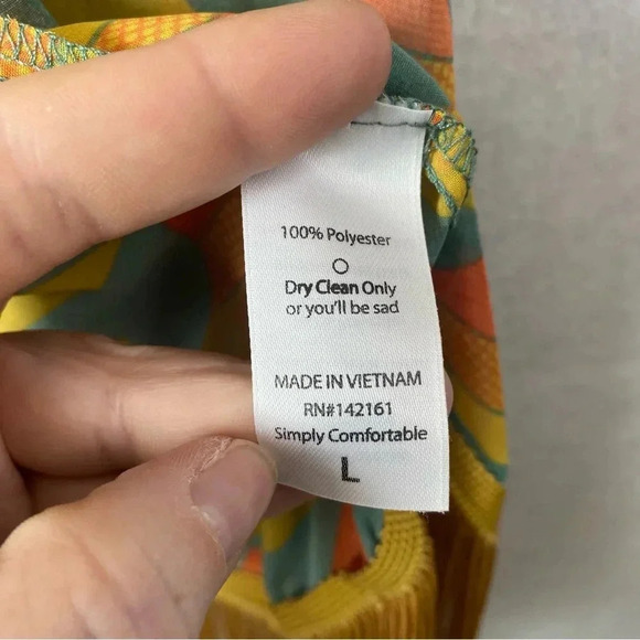 NWT LuLaRoe‎ Large Green Gold Monroe Sheer Kimono Beach Swim Cover Up Fringed L - Picture 7 of 10